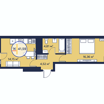 Жилой модуль в Гулькевичи планировка